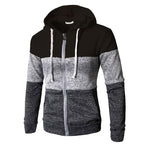 Men Hoodies 2018 Fashion Stripe Sweatshirt Plus Size Zipper Jacket