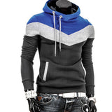 Men Retro Long Sleeve Hoodie Hooded Sweatshirt Tops Jacket Coat Outwear